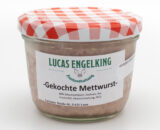 Gekochte Mettwurst im Glas
